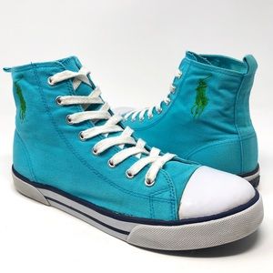 Polo Ralph Lauren High Top Canvas Sneakers